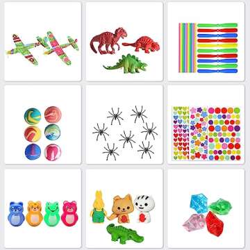 Max Fun 218pcs Party Favors for Kids Bulk Party Toys Assortments Birthday Gift Toys Carnival Prizes Treasure Box Prizes Goodie Bag Fillers Classroom Rewards Pinata Filler Toys