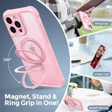 MOCCA iPhone 16 Pro Max Case with Magnetic Stand