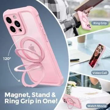 MOCCA iPhone 16 Pro Max Case with Magnetic Stand