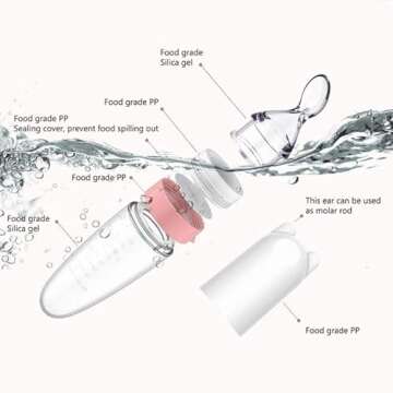 Burabi Silicone Squeeze Baby Feeding Spoon - BPA Free