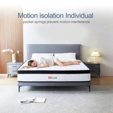 Fyaslt Queen Size Mattress, 12 Inch Memory Foam Hybrid Mattress in a Box with Individual Pocket Spring for Motion Isolation & Strong Edge Support & Pressure Relief, CertiPUR-US,100 Nights Trial