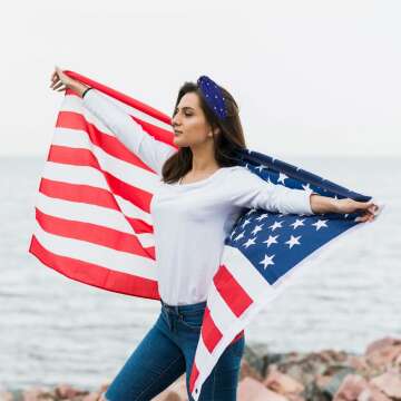 Patriotic 4th of July Headbands with Rhinestones