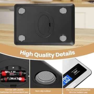 Yusshn Digital Kitchen Scale - Precision for Cooking