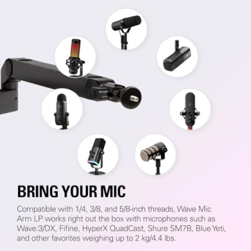 Elgato Wave Mic Arm LP for Podcasters and Streamers