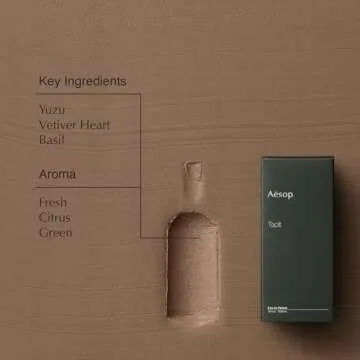 Aesop Tacit Eau de Parfum | Fresh Citrus & Basil Aroma