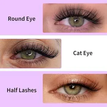 VEYESBEAUTY Lash Clusters Kit for Stylish Eye Looks