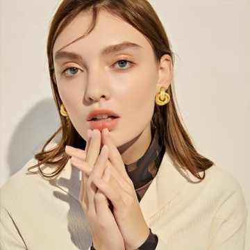 FILMOON Gold Geometric Drop Dangle Earrings for Women