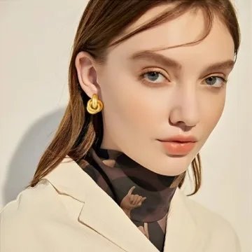 FILMOON Gold Geometric Drop Dangle Earrings for Women