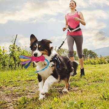 Wodoca Dog Tug Toy - Aggressive Chewer Rope Toy with Strong Squeak, Ideal for Large Dogs, Easy to Cl...