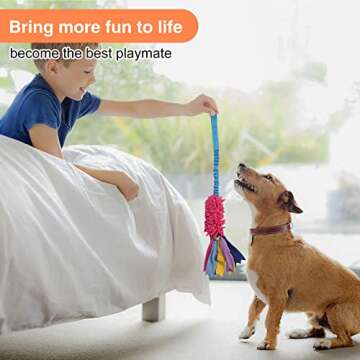 Wodoca Dog Tug Toy - Strong Squeak for Aggressive Chewers