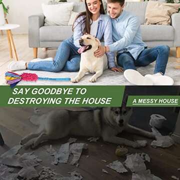 Wodoca Dog Tug Toy - Strong Squeak for Aggressive Chewers