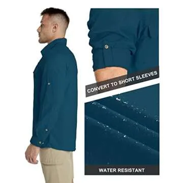 UPF50+ Men's Sun Protection Shirt for Fishing & Hiking