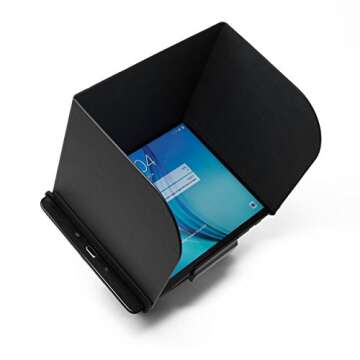 Ultimaxx Phone Monitor Sun Shade Cover Tablets Pad Hood for DJI Phantom 4/3, Mavic Pro, Inspire, OSMO, M600 Monitor Remote Controller (Small Tablet 8 Inch)