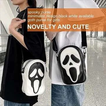 Halloween Pumpkin Ghost Crossbody Bag for Women