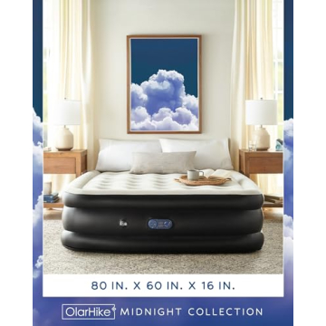 OlarHike Elevated Inflatable Queen Air Mattress