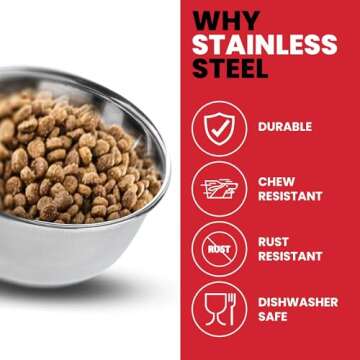 SPOT Coop Cup Wire Hanger - Stainless Steel Hanging Bowl for Pet Crates, Easy Install, Chew-Proof, Removable Water/Kibble Bowl for Medium Dogs, Cats, Large Birds, Reptiles - 3.75 Cups (30 Oz)