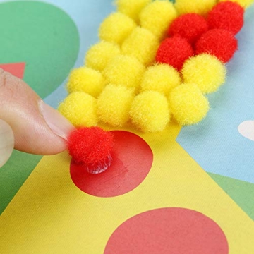 Craft Pom Poms Balls Set for Kids Creative Projects