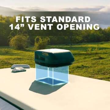 RecPro RV Air Conditioner 15K Ducted or Non-Ducted | Quiet AC | 110-120V | Heat Pump and Cooling | Easy Install | All-in-One Unit | For Camper, Fifth Wheel, Food Trucks (Ducted, White)