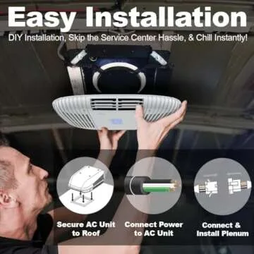 RecPro 15K Quiet RV Air Conditioner With Remote Control