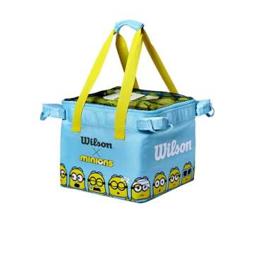 WILSON Minions Junior Teaching Cart Bag - Colorful & Functional, Holds 150 Balls