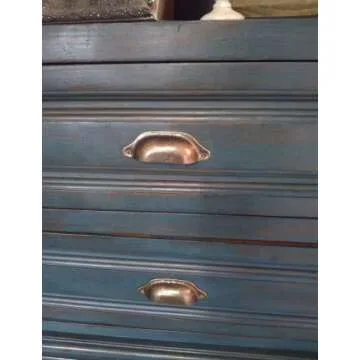 WEICHUAN 20PCS Antique Bronze Iron Drawer Knobs Pulls Handles - Vintage Kitchen Cabinets Furniture Wardrobe Medicine Pull Handle (Length: 96mm Width: 30mm)