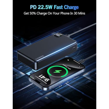 Portable Charger Power Bank, 56800mAh PD 22.5 W Fast Charging Battery Pack, Large Capacity Portable ...