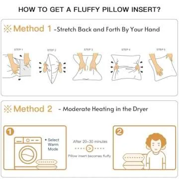 Comfortable OTOSTAR Down Throw Pillow Inserts 20" x 20"