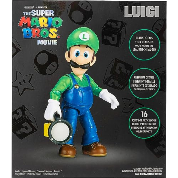 Super Mario Bros. Luigi 5 Inch Action Figure with Flashlight