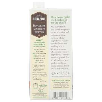 Bonafide Provisions Organic No Salt Added Vegetable Broth, 32 FZ