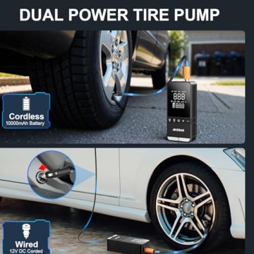 Antaha Tire Inflator Portable Air Compressor - 150 PSI Smart Pump