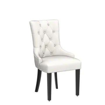 Elegant Button-Tufted Upholstered Chairs for Home