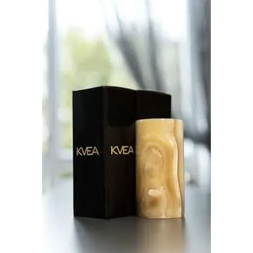 KVEA Pen Holder - Toothbrush Holder, Desk Organizer, Makeup Brush Holder, Gift for Home, Kitchen Utensil Holder, Storage Desktop, Onyx Marble, Mini Vase