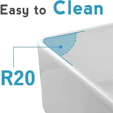 CELAENO 30 inch White Farmhouse Sink, Fireclay Porcelain Single Bowl Apron-Front Kitchen Sink, Reversible Ceramic Farm Sink with Strainer & Protective Bottom Grid