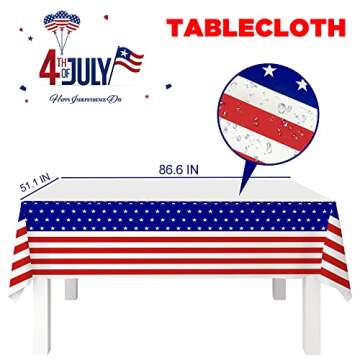 Patriotic Plates and Napkins for 4th of July Celebration
