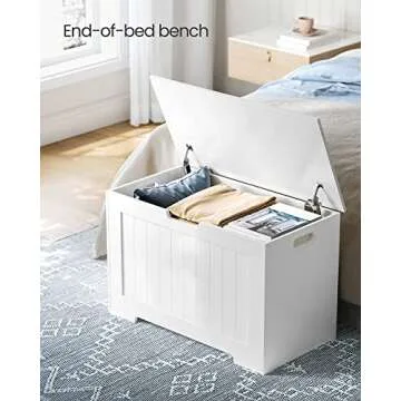 VASAGLE Storage Chest - Stylish Entryway Bench with Storage
