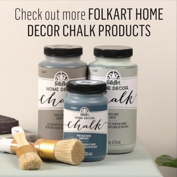 FolkArt Home Decor Chalk and Wax Brushes Set 2 Pack