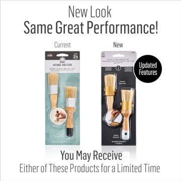 FolkArt Home Decor Chalk and Wax Brushes Set 2 Pack