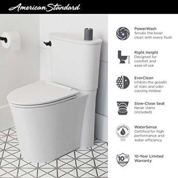 American Standard Studio S Right Height Toilet for Modern Homes