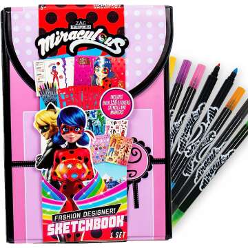 Miraculous Fashion Designer Sketchbook - Create with Ladybug & Cat Noir