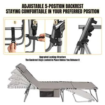 Oversized Heavy Duty Tanning Chair for Ultimate Comfort