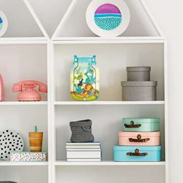 Qunclay Reward Chart for Kids, Behavior Reward Jar and Chore Chart for Toddlers Boys Girls Good Behavior Home Training Jar Motivate Responsibility Christmas Gift(Dinosaur Style)