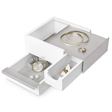 Umbra Mini Stowit Jewelry Box - Modern Keepsake Storage for Rings, Necklaces & More