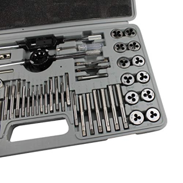 HFS(R) Tap and Die Set - 60 PCS Threading Tools with Case