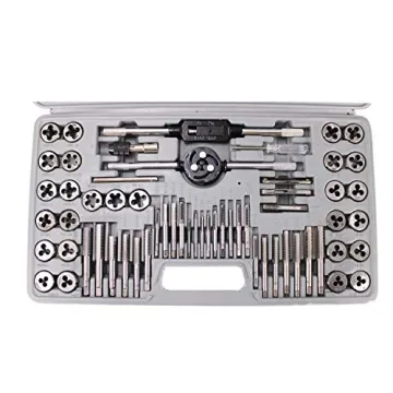 HFS(R) Tap and Die Set - 60 PCS Threading Tools with Case