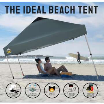 CROWN SHADES 10x10 Pop Up Canopy for Outdoor Events