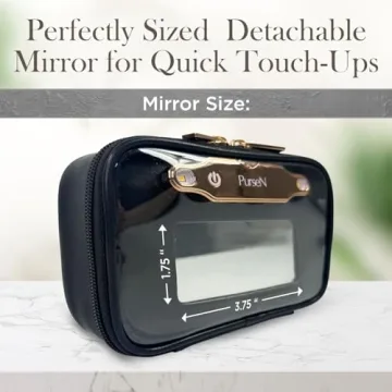 LITTMINI Makeup Bag with LED Mirror & Pouches