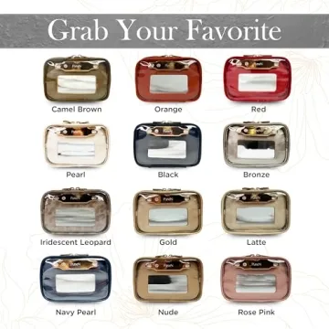 LITTMINI Makeup Bag with LED Mirror & Pouches