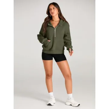 Stylish AUTOMET Women's Half-Zip Hoodies & Fleece Jackets