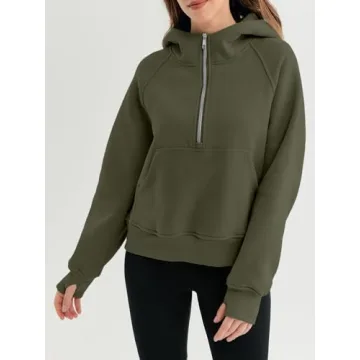 Stylish AUTOMET Women's Half-Zip Hoodies & Fleece Jackets