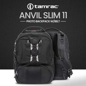 Tamrac Anvil Slim 11 Camera Backpack for Photographers DSLR Camera Bag with Laptop Compartment, Professional Photography Backpack, Camera Bag with Tripod Holder, Camera Carrying Case, Black
